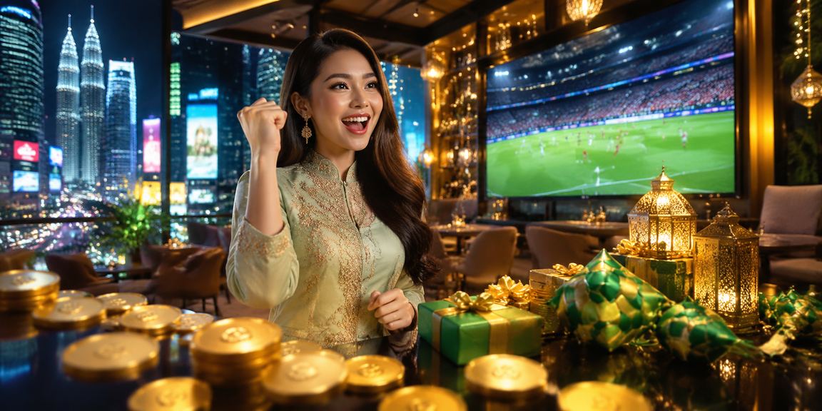 atom108 online casino VIP programme with Hari Raya festive ambiance in Kuala Lumpur, Malaysia